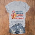 thumbnail image 2 of Blusas de Manga Corta para las Mujeres Divertido Impreso Cuello Redondo Tee, Vintage Humor Gráfico Blusas de Primavera para las Mujeres, 2 of 4