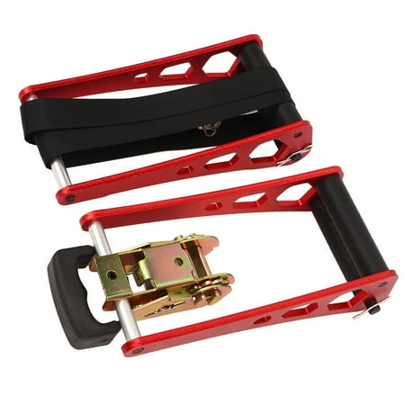 LAZIOEGR Ratchet Style Portable Bow Press Aluminum Alloy Compound Bow Press String Changer Adjust Tools Red (10.24 inches / 26 cm)