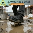 thumbnail image 3 of EU61N01 Men’s Composite Toe Work Safety Shoes – Water Resistant Anti-Slip Anti-Puncture Anti-Impact Crazy Horse Leather TPU Outsole, 3 of 8