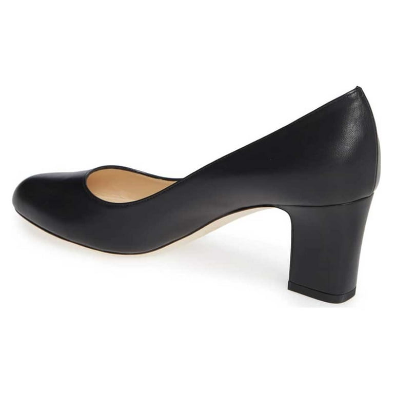 XYD Women Chunky Block Heels Round Toe Shoes Comfortable