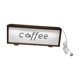 thumbnail image 2 of Marco de letrero de café con decoración de la estación de café ligera Lámpara de escritorio de marco de luz de madera creativa para el dormitorio de Marrón, 2 of 8