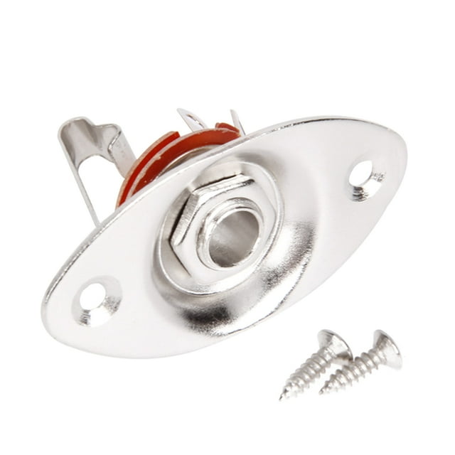 6.35mm Electric Guitar/Bass Oval Pickup Jack Portable