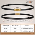 thumbnail image 6 of SUOSDEY Skinny Women Belt Thin Women Belt Ladies Dresses Belt with Alloy Turn Lock, 6 of 8