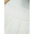 thumbnail image 6 of TSSOE School Uniform Girls Pleated Mini Skirt High Waist A-line Tennis Skirts White 13-14, 6 of 7