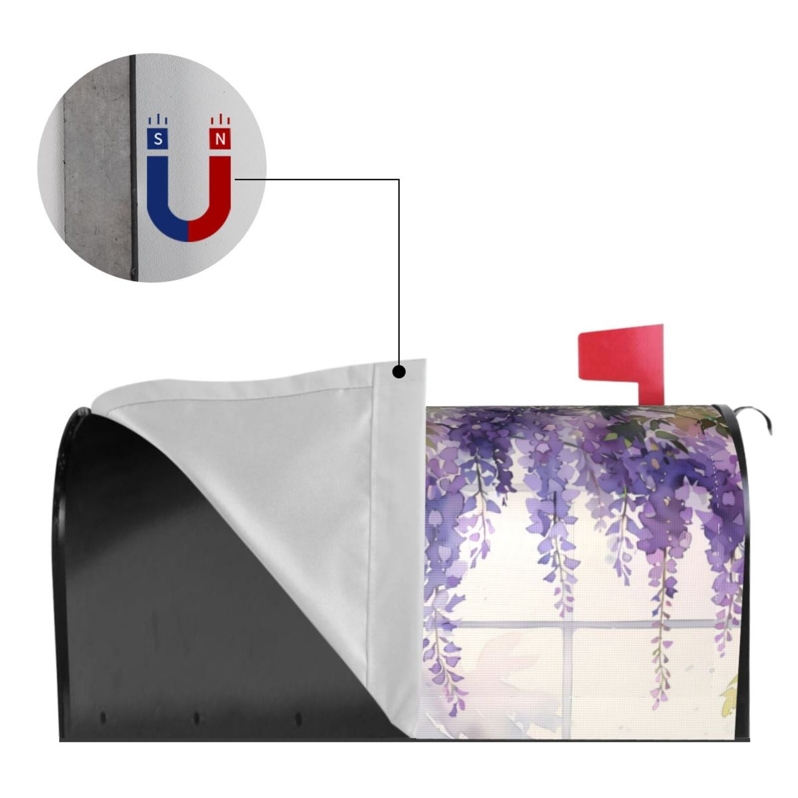 Kdxio Magnetic Mailbox Cover 21x18 in Mailbox Cover Outdoor Decoration Holiday Mailbox Covers for Home Garden Yard-21x18 in