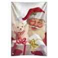 thumbnail image 1 of Christmas Holiday Santa and His Buddy Teddy Home Business Office Sign, 1 of 4