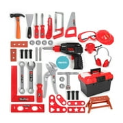 Kids Toolbox Kit Educational Toys Simulation Repair Tools Toys Plastic Game Learning Engineering Puzzle Toys For Boy