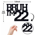 thumbnail image 2 of Brocha negra con purpurina ZACHAKO para decoración de tartas I'm 22 Happy 22nd, 2 of 7