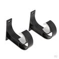thumbnail image 1 of Soportes de poste de cortina Zulema Negro 4 Piezas, 1 of 8