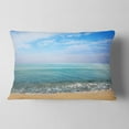 thumbnail image 2 of Designart 12" x 20" Blue Polyester Throw Pillow, 2 of 5