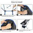 thumbnail image 4 of BIRLON Lightweight Camping Chairs, Portable Foldable Backpacking Chair for Outdoor Hiking Fishing Picnic(Black), 4 of 7