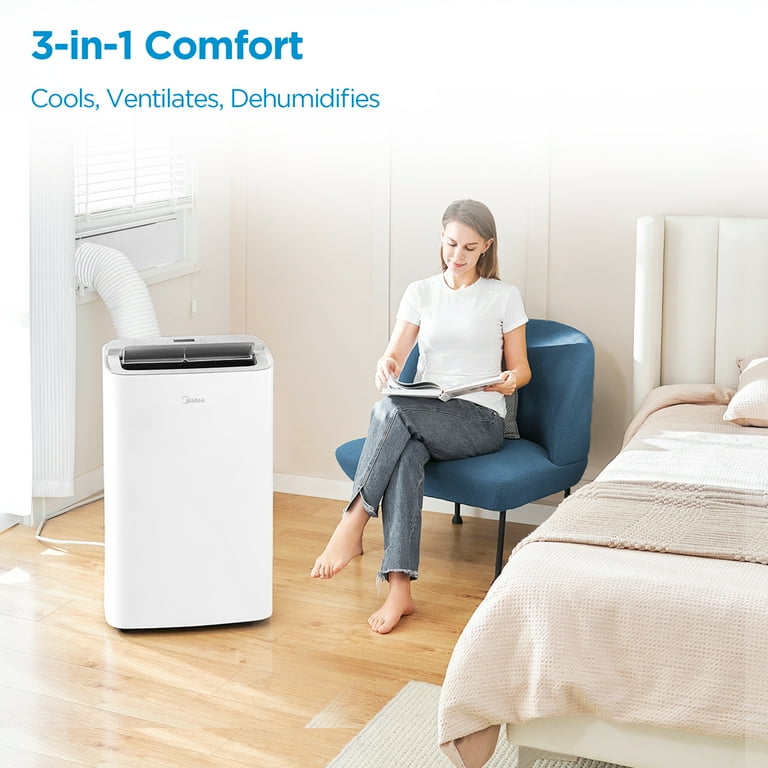 Midea 8, 000 DOE, 12, 000 BTU ASHRAE SmartCool Portable Air Midea 8, 000 DOE, 12, 000 BTU ASHRAE SmartCool Portable Air