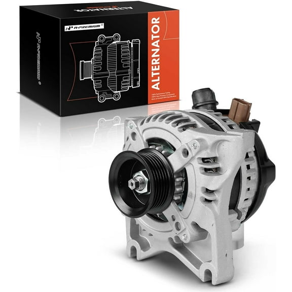 A-Premium Alternator Compatible with Ford Crown Victoria, E150, E250, E-350 Super Duty, E-450 Super Duty & Lincoln Town Car & Mercury Grand Marquis, 12V 130A 6-Groove Pulley CW, Replace# AW7T10300AA