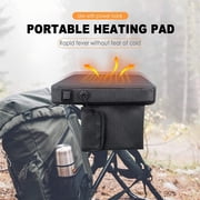 Heated Stadium Seat Cushion Portable Heated Stadium Seats Cordless Rechargeable Stadium Seat Pad 149F USB Battery Heated Bleacher Cushion Portable Heating Pad With Straps for Outdoor Sports, Camping,