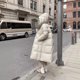 thumbnail image 5 of Abrigos de invierno para mujer, nuevos abrigos largos y holgados de plumón grueso, chaqueta acolchada con capucha de plumón de pato blanco, chaquetas de plumón grandes informales de color sólido, 5 of 5