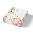 thumbnail image 4 of Erosebridal Housse de Couette Nœud Rose Double, Housse de Couette Princesse de Rêve Double, Décoration Florale, Réversible, Légère, 3 Pcs (Sans Couette), 4 of 6