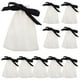 thumbnail image 1 of 10 bolsas pequeñas de tela con cordón para guardar joyas, ideales para regalos de boda Bolsa con cordón para guardar joyas con lazo decorativo, 1 of 8