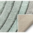 thumbnail image 4 of Well Woven Tilly Light Blue Geometric Stripes Thick Soft Plush 3D Textured Shag Area Rug 8x10 (7'10" x 9'10"), 4 of 8