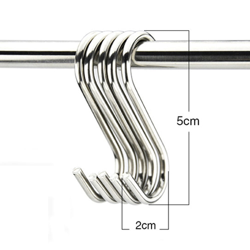12-Pack RV Awning Hooks With Light Holder - S-Shaped Hooks For Campers & Trailers (White)