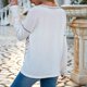 thumbnail image 5 of ICHUANYI Liquidación Moda Mujer Casual Suelto Cuello En V Corbata Costura Impreso Tops De Manga Larga ICHUANYI WER202308247257, 5 of 8