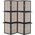 thumbnail image 5 of Coaster Transitionnel Bois Quatre Panneaux Pliable Diviseur de Chambre Écran en Cappuccino, 5 of 5