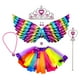 thumbnail image 5 of Disfraz de juego de simulación Fernando Disfraz de Hada para Niñas Ala de Mariposa para Niños Ropa de Cosplay Regalo de Cumpleaños con Ala Faldas de Tutú de Princesa para Discoteca de Ha Estilo A, 5 of 8
