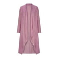 thumbnail image 4 of mihongmao Womens Coats with Hoods Women's Long Solid Color Casual Long Sleeved Spring/summer Thin Breathable Sun Protection Cardigan,2024 Clearance Pink L, 4 of 9