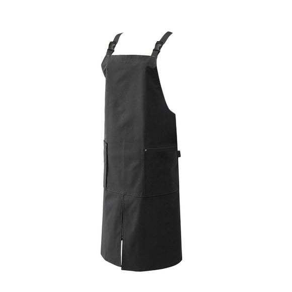 Delantal de cocina, delantal de trabajo para restaurantes y cafés, delantal con pechera sin mangas, delantal impermeable Gris