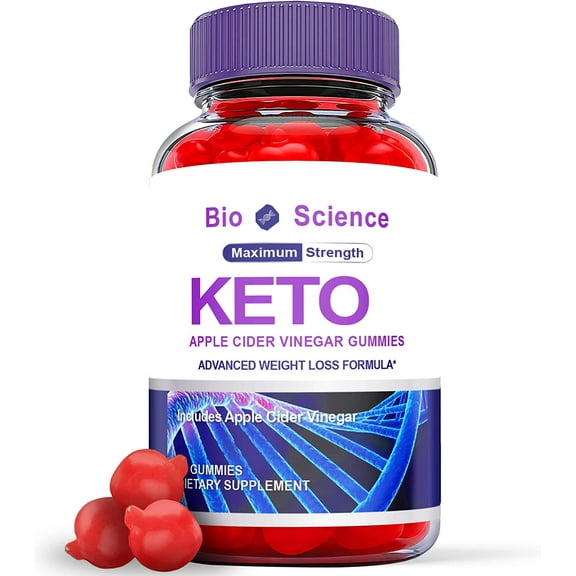 (1 Pack) Bioscience Keto ACV Gummies - Energy & Focus Boosting Dietary Supplements for Weight Management & Metabolism - Fat Burn - 60 Gummies