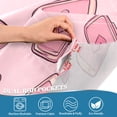 thumbnail image 3 of Yayeee Kitchen Curtains Tier Pair Light Filtering 27"x24" Rod Pocket Short Cafe Window Panel, Phones and Hearts, 3 of 7