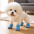 thumbnail image 3 of Dog Outdoor Shoes, Anti-Slip Waterproof Soft Sole Durable Boots, Comfortable Protective Paw Wear for Hiking Walking All Season All Breeds Blue S, 3 of 8