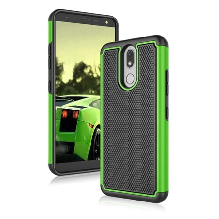 LG K40 Cases, LG K12 Plus Cover, LG X4 2019 Case, Njjex Shock Absorbing Dual Layer Ruugged Rubber Scratch Resistant Hard Plastic Phone Case for LG Solo LTE / Harmony 3 / LMX420 5.7