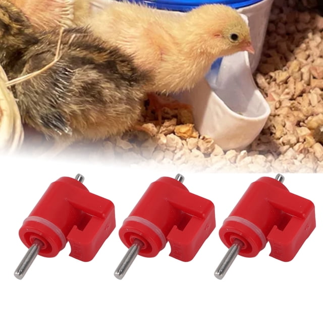 30Pcs Automatic Poultry Nipples Chicken Nipples Waterer Horizontal Side Mount Chicken Drinkers Water System For Poultry For Chickens, Duck, Quail