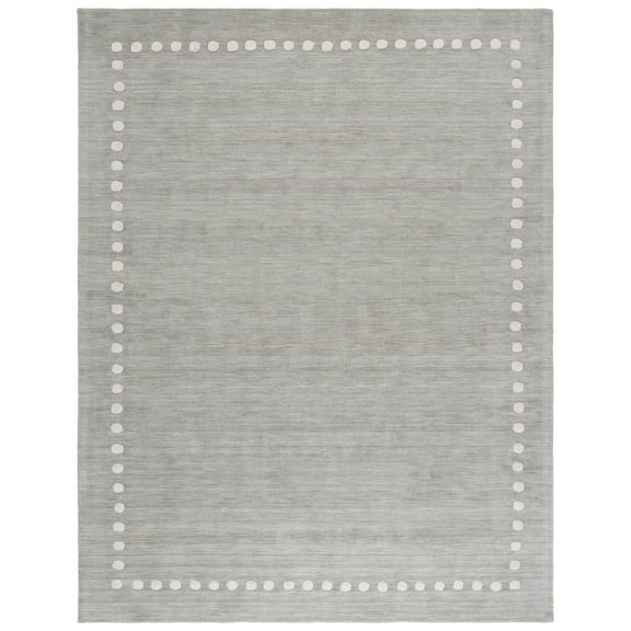 SAFAVIEH Kids Dotted Border Area Rug, Grey, 8' x 10'