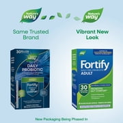 Natures Way Fortify Daily Pre+Probiotic Adult Capsules, 30 Billion Live Cultures, Unisex, 30 Count