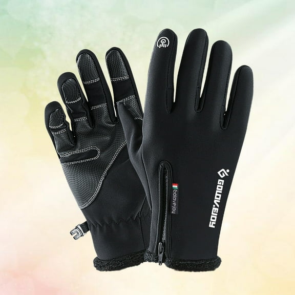 FRCOLOR Waterproof Touch Screen Gloves Climbing Gloves Black Gloves Men and Women Xxl