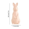 thumbnail image 6 of Spring Decorations for Home Easter Bunny Ceramic Embraces Belly Bunny Cute Home Desktop Decoration Crafts Easter Decoration, New, Pinks, 6 of 6