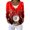 Deep Red, variant on Women's Holiday Comfort Long Sleeve Christmas Snowman Snowflake Print Jacket Cardigan, Soft and Festive Wear for Cold Weather Celebrations,Dark Green L