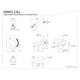 thumbnail image 2 of Kingston Brass KB6658LL Tub and Shower Faucet, Brushed Nickel, 2 of 2