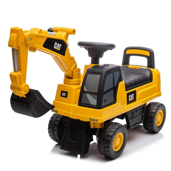 Best Ride On Cars CAT Excavator Foot to Floor Yellow