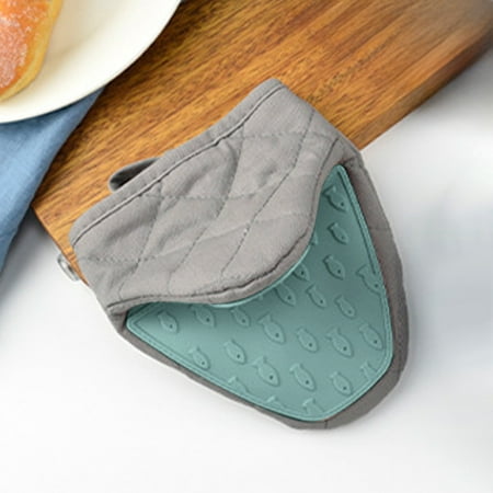 

HBYJLZYG Fish Shaped Semi-Silicones Cloth Hand Clip Gloves Microwave Oven Silicones Plus Cotton Double-Layer Baking Oven Insulated Gloves Kitchen Storage Organization