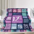 thumbnail image 2 of LHSHID 12 Year Old Girl Birthday Gifts Gifts for 12 Year Old Girl 12th Birthday Gifts for Girls Birthday Gifts for 12 Year Old Girl 12th Birthday Decorations for Girls Throw Blanket 50"x60", 2 of 6