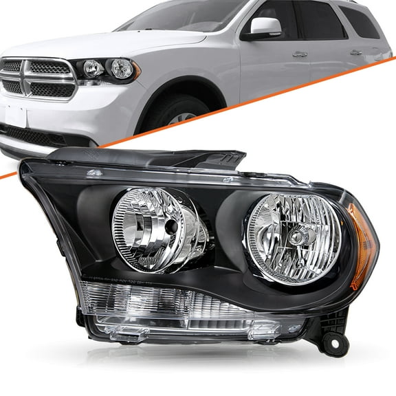 For 2011-2013 Dodge Durango Black Housing Assembly 11-13 Driver Side Headlight