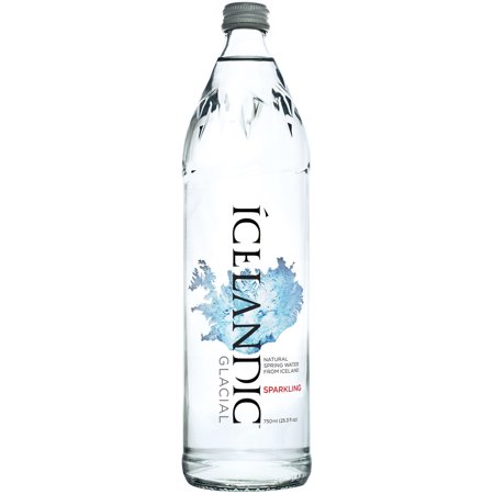 celandic Glacial Sparkling Spring Water, 25.3 fl. oz. Bottle