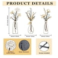 thumbnail image 4 of LSTECICE Set of 3 Assorted Gold Metal Flower Wall Decor for Home, 4 of 6