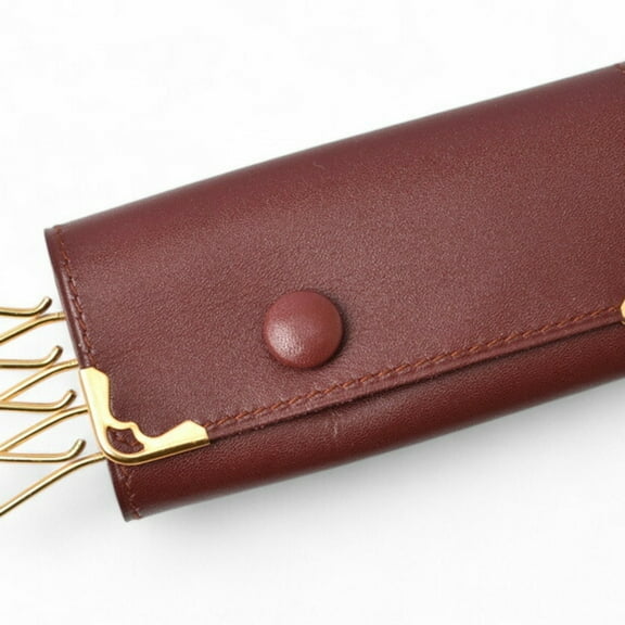 Pre-Owned Cartier Key Case Holder 4-Row Must de Bordeaux L3184167