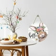 thumbnail image 6 of Darzheoy Easter Bunny Sign for Front Door Decor, Daisy Flowers Wood Door Hanger for Outdoor Outside Porch, Spring Rustic Farmhouse Wooden Wreath Indoor Wall Hanging Decoration, 6 of 6