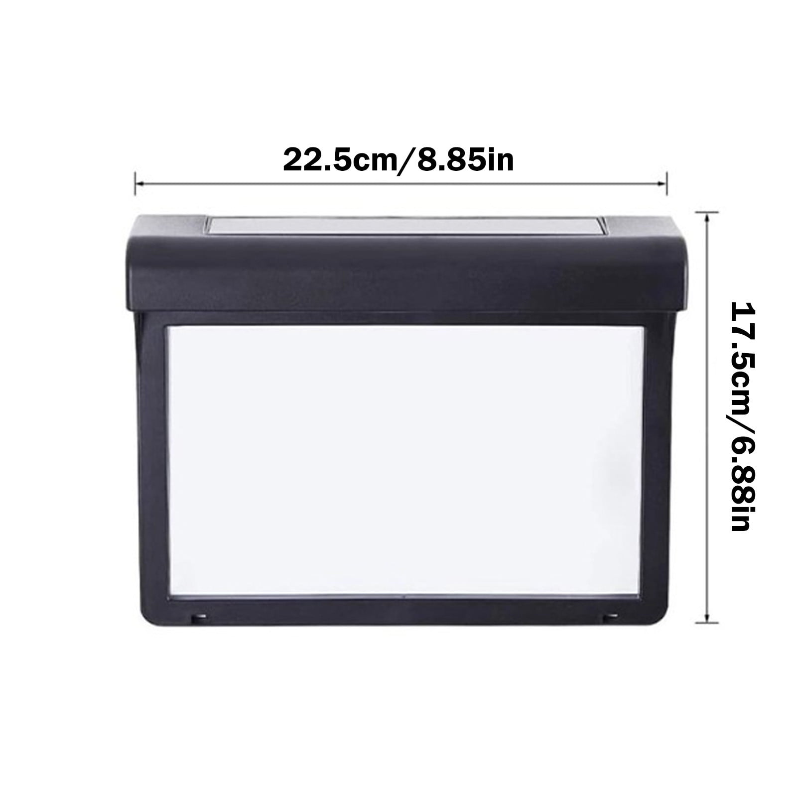 Solar Powered LED Lighted House Address Number Sign | Outdoor IP44 Waterproof Yard Stake or Wall Mount Tablet | Includes 3 Sets Numbers & Letters | Illuminated Plaque for Home Street Mailbox