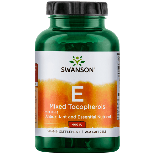 Swanson Vitamin E Mixed Tocopherols 400 Iu 250 Sgels