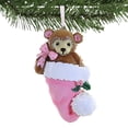 thumbnail image 3 of Holiday Ornament Teddy Bear Pink Resin Personalize 1St Birth Christmas Or784p, 3 of 3